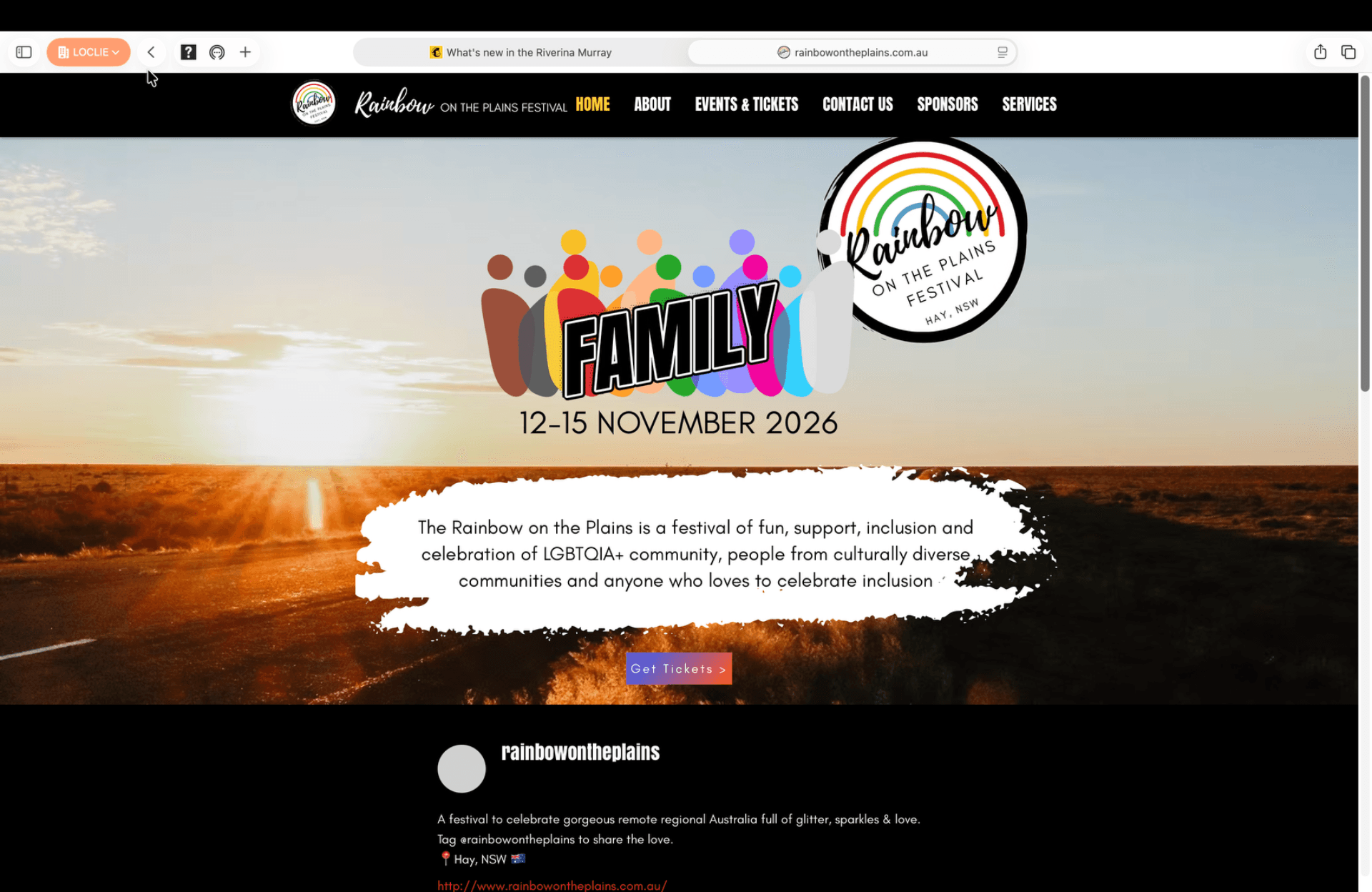 Rainbow on the Plains Festival