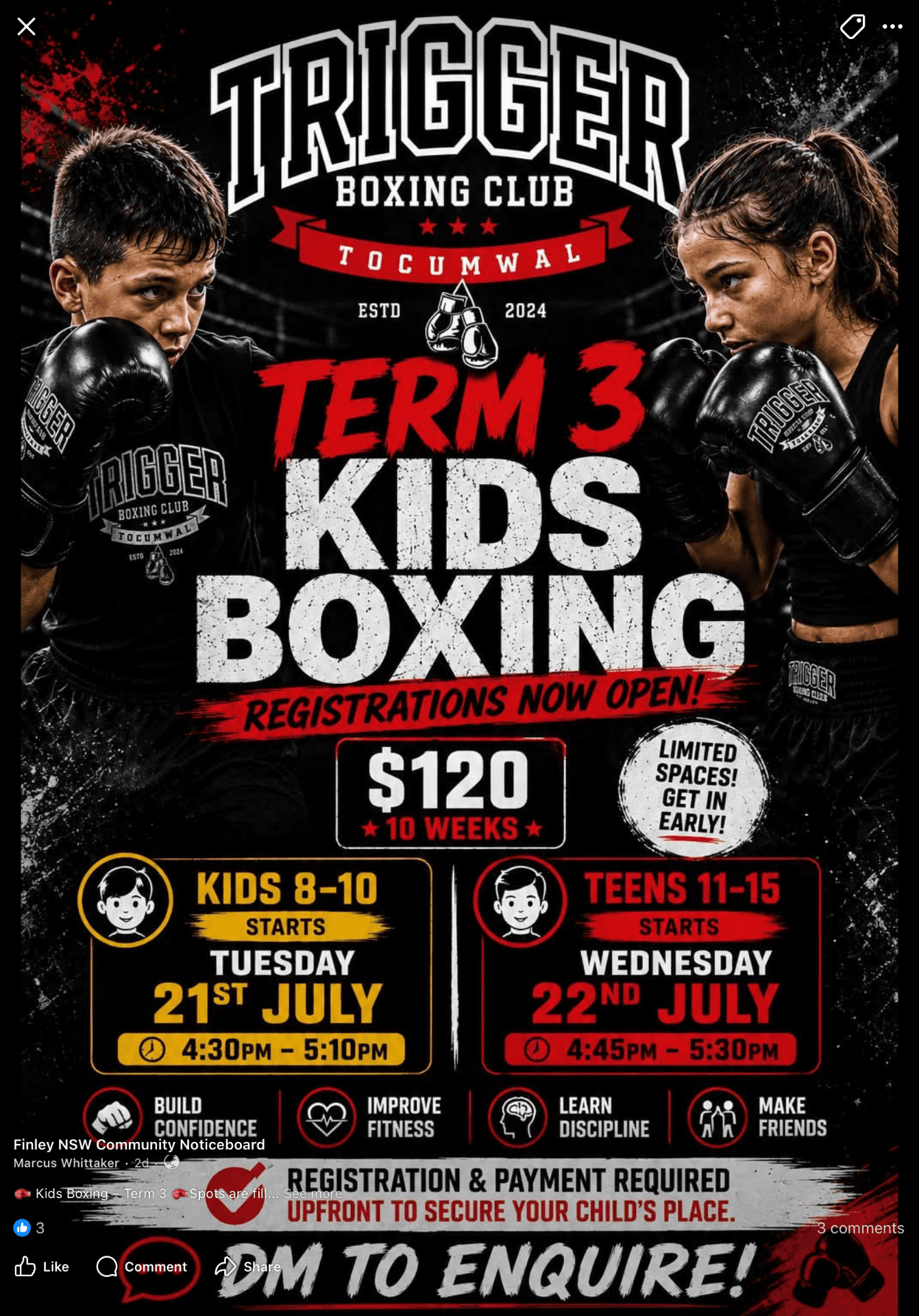 Teens Boxing (11-15 years) Term 3