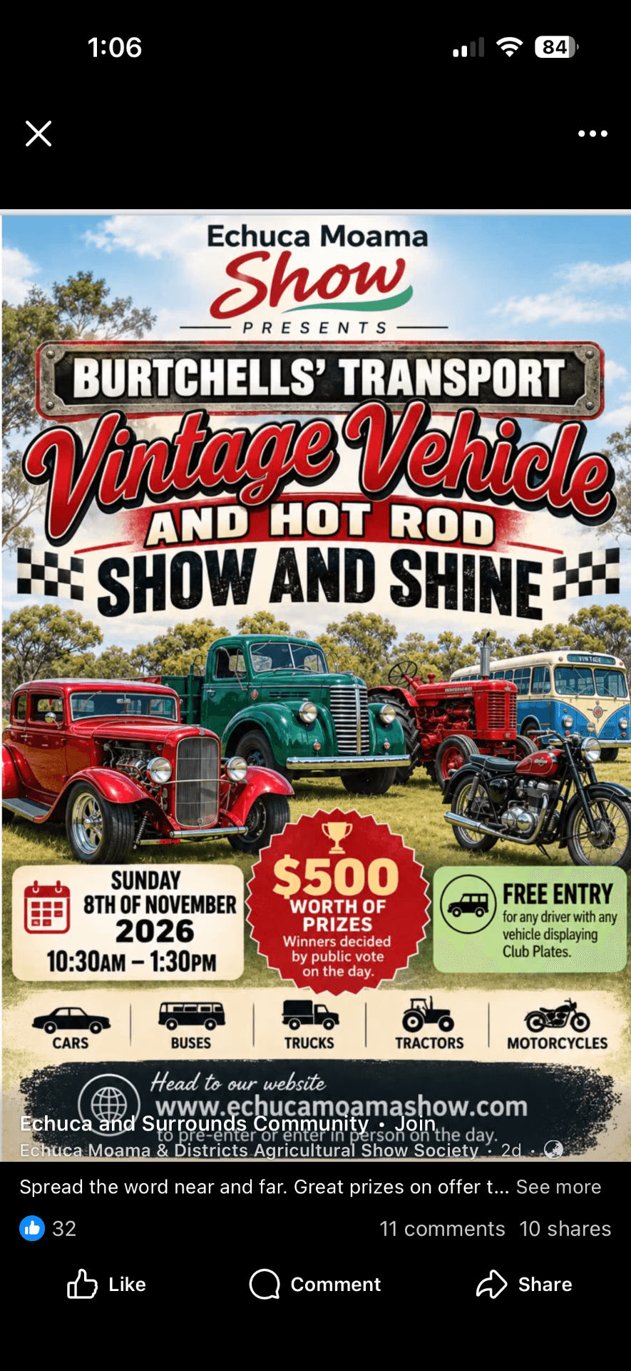Burtchells' Transport Vintage Vehicle and Hot Rod Show and Shine