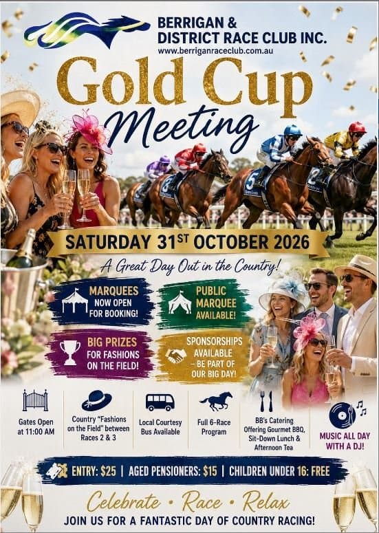 Berrigan District Raceclub Inc. Gold Cup Meeting