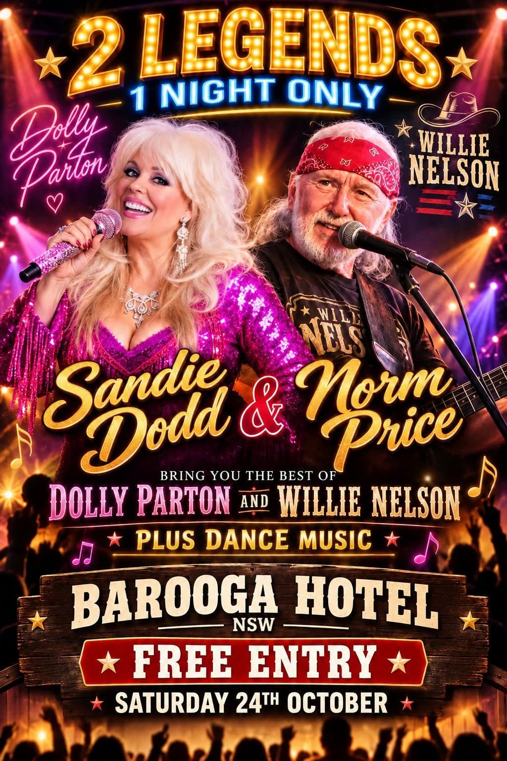 2 Legends 1 Night Only: Sandie Dodd & Norm Price