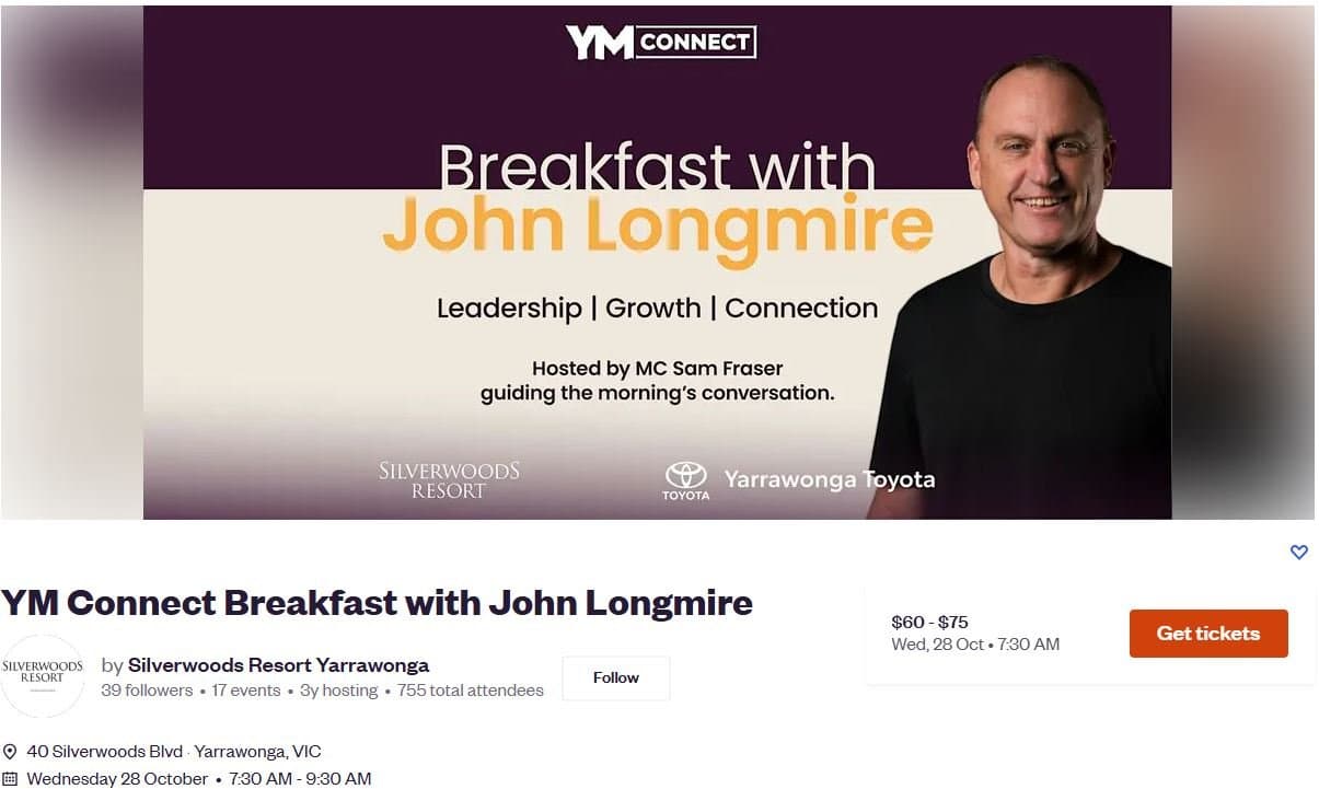 YM Connect Breakfast with John Longmire