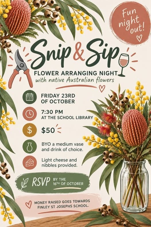 Snip & Sip: Flower Arranging Night